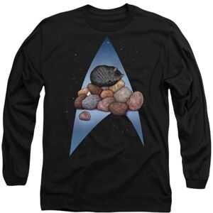Star Trek Five Year Nap Mens Long Sleeve T Shirt, Black, Medium Star Trek Five Year Nap Mens Long Sleeve T Shirt, Black, Medium