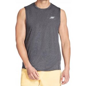 Skechers Men's Godri Charge Muscle Tank Vest, Black/Charcoal, M Skechers Men's Godri Charge Muscle Tank Vest, Black/Charcoal, M