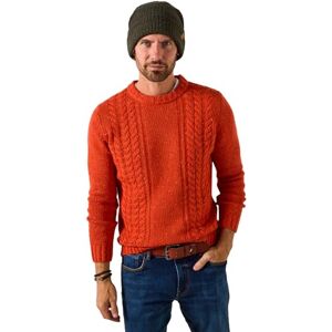 Joe Browns Men's Knitted Round Neck Jumper Sweater, Orange, XL Joe Browns Men's Knitted Round Neck Jumper Sweater, Orange, XL