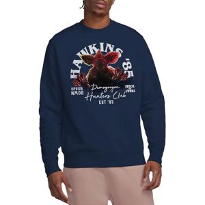 Stranger Things Hawkins '85 Demogorgon Hunters Unisex Sweatshirt, Navy, XX-Large Stranger Things Hawkins '85 Demogorgon Hunters Unisex Sweatshirt, Navy, XX-Large