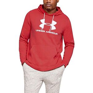Under Armour Men Sportstyle Terry Logo Hoodie Martian Red/White, Medium Under Armour Men Sportstyle Terry Logo Hoodie Martian Red/White, Medium