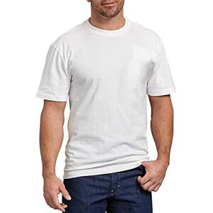 Dickies Men's Short Sleeve Heavweight Crew Neck Work Utility T-Shirt, White, Large Dickies Men's Short Sleeve Heavweight Crew Neck Work Utility T-Shirt, White, Large