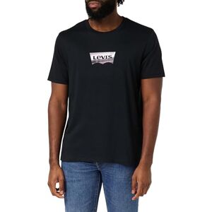 Levi's Men's Graphic Crewneck Tee T-Shirt, Chrome Batwing Caviar, XS Levi's Men's Graphic Crewneck Tee T-Shirt, Chrome Batwing Caviar, XS