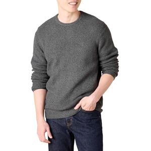 Amazon Essentials Men's Long-Sleeve Soft Touch Waffle Stitch Crew Neck Jumper, Charcoal Heather, S Amazon Essentials Men's Long-Sleeve Soft Touch Waffle Stitch Crew Neck Jumper, Charcoal Heather, S