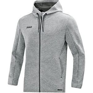 JAKO Men's Premium Basics Hooded Jacket, mens, Men's Hooded Jacket, 6829, Mottled light grey, XXL JAKO Men's Premium Basics Hooded Jacket, mens, Men's Hooded Jacket, 6829, Mottled light grey, XXL