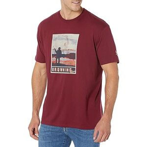 Browning Men's Buckmark Graphic T-Shirt, Hunting & Outdoors Short Sleeve, USA Landscape (Maroon), Large Browning Men's Buckmark Graphic T-Shirt, Hunting & Outdoors Short Sleeve, USA Landscape (Maroon), Large
