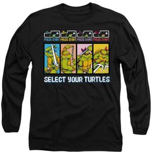 Mutant TMNT Select Your Turtles Mens Long Sleeve T Shirt, Black, Large Mutant TMNT Select Your Turtles Mens Long Sleeve T Shirt, Black, Large