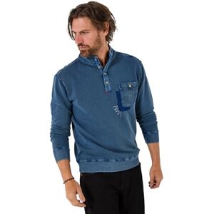 Joe Browns Mens Customised Funnel Neck Pullover Henley Shirt, Indigo, L UK Joe Browns Mens Customised Funnel Neck Pullover Henley Shirt, Indigo, L UK