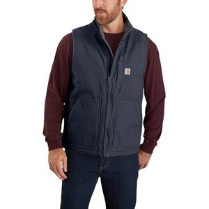 Carhartt Men's Loose Fit Washed Duck Sherpa-Lined Mock-Neck Vest Work top Clothing, Navy, XX Carhartt Men's Loose Fit Washed Duck Sherpa-Lined Mock-Neck Vest Work top Clothing, Navy, XX