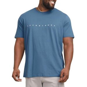 JACK & JONES JACK&JONES PLUS Men's Jjestar Jj Tee Ss Noos Pls T-Shirt, Oceanview, 3XL JACK & JONES JACK&JONES PLUS Men's Jjestar Jj Tee Ss Noos Pls T-Shirt, Oceanview, 3XL