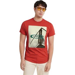 G-STAR RAW G-Star Men's HQ Oldskool Logo Lash T-Shirt, Pink (finch D24683-C372-5789), S G-STAR RAW G-Star Men's HQ Oldskool Logo Lash T-Shirt, Pink (finch D24683-C372-5789), S