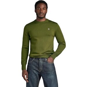 G-STAR Men's Premium Core Knitted Sweater, Green (dark olive D21931-B692-C744), S G-STAR Men's Premium Core Knitted Sweater, Green (dark olive D21931-B692-C744), S