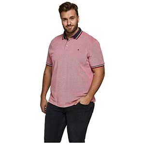 JACK & JONES JACK&JONES PLUS Men's JJEPAULOS Polo SS NOOS PS Polo Shirt, Rio Red/Detail:PS, 7XL JACK & JONES JACK&JONES PLUS Men's JJEPAULOS Polo SS NOOS PS Polo Shirt, Rio Red/Detail:PS, 7XL