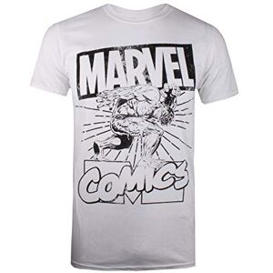 Marvel Press Marvel Men's Hulk Lift T Shirt, White (White White), XL UK Marvel Press Marvel Men's Hulk Lift T Shirt, White (White White), XL UK