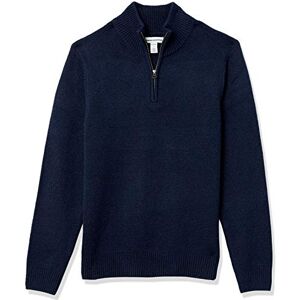 Amazon Essentials Men's Long-Sleeve Soft Touch Quarter-Zip Jumper, Navy, M Amazon Essentials Men's Long-Sleeve Soft Touch Quarter-Zip Jumper, Navy, M