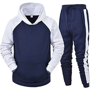 Lhhh Men's Casual Tracksuit Set 2 Piece Athletic Sweat Suits Long Sleeve Full-Zip Running Joggers Set