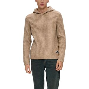 QS s.Oliver Sales GmbH & Co. KG / s.Oliver Men's Hooded Jumper, Brown, XL QS s.Oliver Sales GmbH & Co. KG / s.Oliver Men's Hooded Jumper, Brown, XL