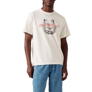 Levi's Men's SS Relaxed Fit Tee T-Shirt, Horseshoe Egret, XS Levi's Men's SS Relaxed Fit Tee T-Shirt, Horseshoe Egret, XS