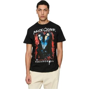 MERCHCODE Men's Mc771-alice Cooper Paranormal Splatter Adult Black Tee T-Shirt, M MERCHCODE Men's Mc771-alice Cooper Paranormal Splatter Adult Black Tee T-Shirt, M