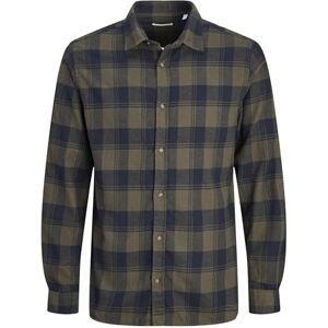 JACK & JONES Men's Jjjoshua Fall Buffalo Shirt Ls Casual, Forest Night, S JACK & JONES Men's Jjjoshua Fall Buffalo Shirt Ls Casual, Forest Night, S