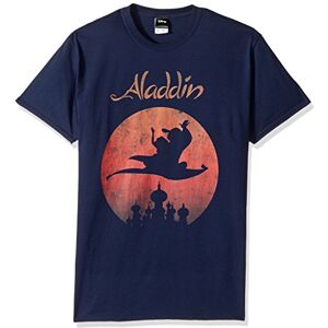 Disney Men's Aladdin Sunset Logo Poster Graphic T-Shirt, Navy, Medium Disney Men's Aladdin Sunset Logo Poster Graphic T-Shirt, Navy, Medium