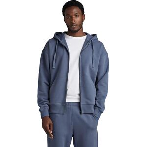 G-STAR Men's Essential Loose Zip Thru Hooded Sweater, Blue (vintage indigo D23489-D395-G278), L G-STAR Men's Essential Loose Zip Thru Hooded Sweater, Blue (vintage indigo D23489-D395-G278), L