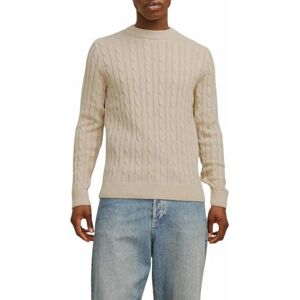 JACK & JONES Men's Jjeross Knit Crew Neck Sn Jumper, Moonbeam, XL JACK & JONES Men's Jjeross Knit Crew Neck Sn Jumper, Moonbeam, XL