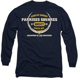 Star Trek Parrises Squares Mens Long Sleeve T Shirt, Navy, XX-Large Star Trek Parrises Squares Mens Long Sleeve T Shirt, Navy, XX-Large