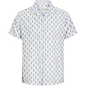 JACK & JONES Men's Jprblulincoln Print Resort Shirt S/S Sn Short-Sleeved, Cerulean/AOP: Comfort fit, XS JACK & JONES Men's Jprblulincoln Print Resort Shirt S/S Sn Short-Sleeved, Cerulean/AOP: Comfort fit, XS