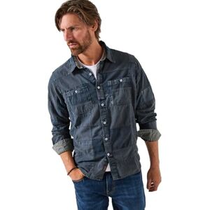 Joe Browns Men's Classic Collar Long Sleeve Patch Shirt, Washed Black, XXL Joe Browns Men's Classic Collar Long Sleeve Patch Shirt, Washed Black, XXL