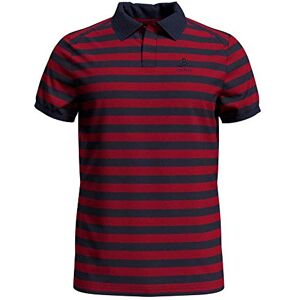Odlo Men's Concord Polo Shirt, mens, Men's Polo Shirt, 550752, Chinese red diving navy stripes, S Odlo Men's Concord Polo Shirt, mens, Men's Polo Shirt, 550752, Chinese red diving navy stripes, S
