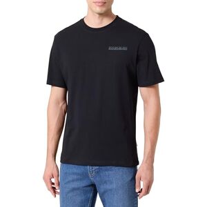 Napapijri Men's Saley Short Sleeve T-Shirt, Black, L Napapijri Men's Saley Short Sleeve T-Shirt, Black, L