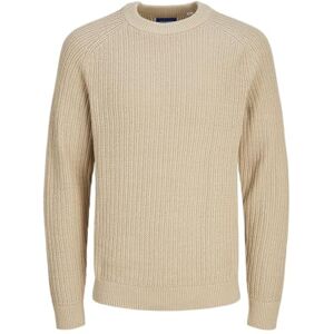 JACK & JONES Men's Jorcody Knit Crew Neck Jumper, Humus, S JACK & JONES Men's Jorcody Knit Crew Neck Jumper, Humus, S