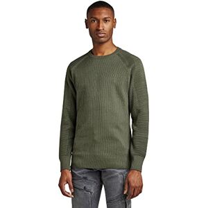 G-STAR Men's 3D Biker Knitted Sweater, Multicolour (lt hunter/grey moss D21950-C259-D372), XL G-STAR Men's 3D Biker Knitted Sweater, Multicolour (lt hunter/grey moss D21950-C259-D372), XL