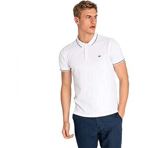 Lee Men's Pique Polo T Shirt, Ecru (Bright White Lj), XL UK Lee Men's Pique Polo T Shirt, Ecru (Bright White Lj), XL UK