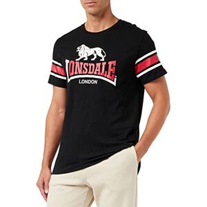 Lonsdale Men's hempriggs T-Shirt, Black/red/White, 3XL Lonsdale Men's hempriggs T-Shirt, Black/red/White, 3XL