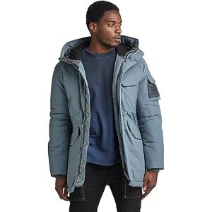 G-STAR Men's Vodan Padded Hooded Parka, Grey (axis D22713-D419-5781), L G-STAR Men's Vodan Padded Hooded Parka, Grey (axis D22713-D419-5781), L