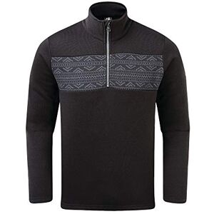 Dare 2b Spatial Half Zip Brushed Knit Effect Fairisle Chest Panel Sweater Knitwear Black, M Dare 2b Spatial Half Zip Brushed Knit Effect Fairisle Chest Panel Sweater Knitwear Black, M