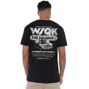 Stranger Things Hawkins Hitmaker Wsqk Back Unisex T Shirt, Black, Small Stranger Things Hawkins Hitmaker Wsqk Back Unisex T Shirt, Black, Small
