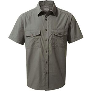 Craghoppers Mens Kiwi Short Sleeve Hiking Shirt, Dark Grey, S EU Craghoppers Mens Kiwi Short Sleeve Hiking Shirt, Dark Grey, S EU