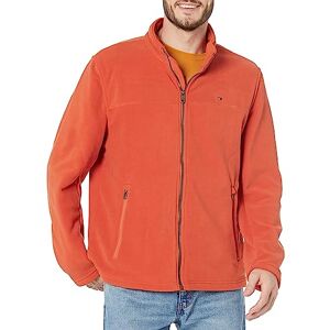 Tommy Hilfiger Men's Classic Zip Front Polar Fleece Jacket, Burnt Orange, M Tommy Hilfiger Men's Classic Zip Front Polar Fleece Jacket, Burnt Orange, M