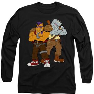 Mutant new boundary designs, inc. TMNT Bebop and Rocksteady Mens Long Sleeve T Shirt, Black, L Mutant new boundary designs, inc. TMNT Bebop and Rocksteady Mens Long Sleeve T Shirt, Black, L