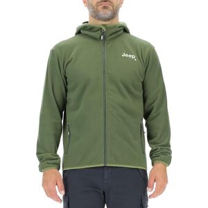 JEEP O102884-E946 J MAN HOODED POLAR FLEECE JACKET W/Zipped Pockets Small Embroidery J23W Rifle Green M JEEP O102884-E946 J MAN HOODED POLAR FLEECE JACKET W/Zipped Pockets Small Embroidery J23W Rifle Green M