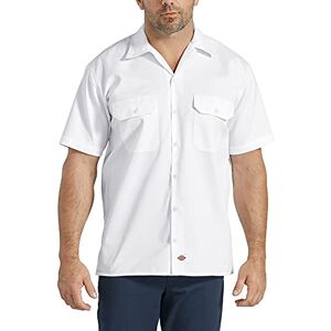 Dickies Men's Short Sleeve Work Shirt Big and Tall-P Button, White V1, 4XL Dickies Men's Short Sleeve Work Shirt Big and Tall-P Button, White V1, 4XL