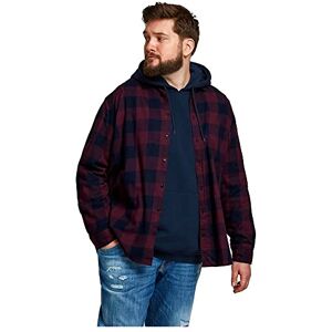 JACK & JONES Men's Jjegingham Twill L/S Noos Shirt, Port Royale, M UK JACK & JONES Men's Jjegingham Twill L/S Noos Shirt, Port Royale, M UK