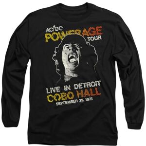 AC/DC Powerage Tour Mens Long Sleeve T Shirt, Black, XXL AC/DC Powerage Tour Mens Long Sleeve T Shirt, Black, XXL