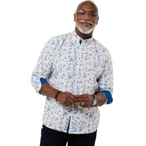 Joe Browns Men's Floral Leaf Long Sleeve Shirt, Regular, Blue, UK L Joe Browns Men's Floral Leaf Long Sleeve Shirt, Regular, Blue, UK L