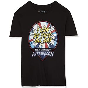 Marvel Men's Uxmissmts004 T-Shirt, Black, XS Marvel Men's Uxmissmts004 T-Shirt, Black, XS