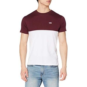 Vans Men's T-Shirt Colorblock TEE White-Port Royale, M Vans Men's T-Shirt Colorblock TEE White-Port Royale, M