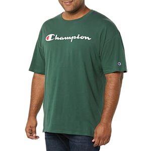 Champion Men's Classic Jersey Script T-shirt, Dark Green, L Champion Men's Classic Jersey Script T-shirt, Dark Green, L